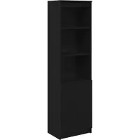 vidaXL Highboard 50x35x180 cm spaanplaat zwart eikenkleurig