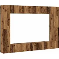 vidaXL 8-delig Tv-meubelset wandmontage bewerkt hout oud houtkleurig