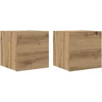 vidaXL Tv-wandmeubelen 2 st 30,5x30x30 cm artisanaal eikenkleurig
