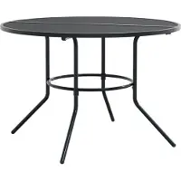 vidaXL Terrastafel Rond, antraciet, gepoedercoat staal