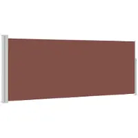 vidaXL Windscherm uittrekbaar 120x300 cm bruin
