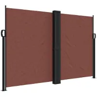 vidaXL Windscherm uittrekbaar 160x600 cm bruin