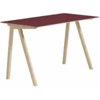 HAY Bureau CPH90 Water-Based Lacquered Oak Frame Burgundy
