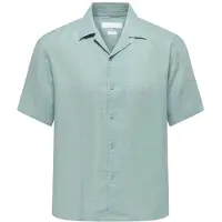 Only & Sons relaxed fit vrijetijdsoverhemd van puur linnen model 'FLYNN'