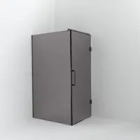 Balmani Modular inloopdouche met deur: 120 x 200 cm met deur 90 cm, Rookglas, Brushed GunMetal profielen