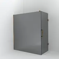 Balmani Modular inloopdouche met deur: 180 x 200 cm met deur 90 cm, Reflex spiegelglas met coating, Brushed Rosegold profielen