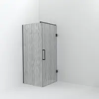 Balmani Modular inloopdouche met deur: 90 x 200 cm met deur 90 cm, Mikado met coating, Brushed GunMetal profielen
