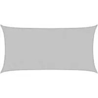 vidaXL Zonnezeil 3,5x2 m 100% polyester oxford lichtgrijs