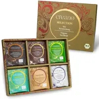 Creano Biologische theemelange Selectie 24-delige cadeauset "ORGANIC TEA BLEND" - 24 biologische theezakjes in 6 verschillende soorten - 48g *¹