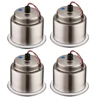 Exogio 4X Led Light Drink Holder Led Recessed Stainless Steel Cup Drink Holder Cup Shape for Car Marine Boat