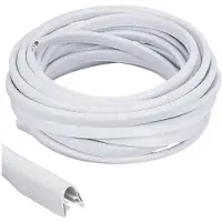 Jojomino 32,8 Ft (9,9 M) Lange Beschermstrip voor Veiligheidshelmen, Gemaakt van PVC-Materiaal voor Verbeterde Helmbescherming, Wit