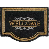 Overig Kokosmat E-coco Classic Welcome Black 60 X 80 Cm