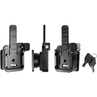 Brodit MultiMoveClip Long, with lock/key, with tilt-swivel