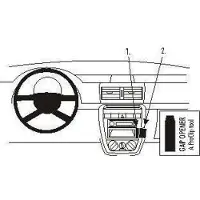 Brodit ProClip houder geschikt voor Volkswagen Fox 2005-2011 Angled mount