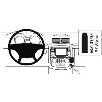 Brodit ProClip houder geschikt voor Mercedes Benz R-Klasse 2006-2014 Angled mount