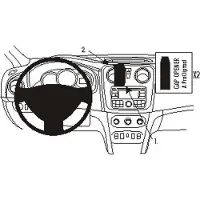Brodit ProClip houder geschikt voor Dacia Logan/ Sandero 2013-2021 Center mount