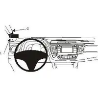 Brodit ProClip houder geschikt voor Toyota RAV 4 2013-2018 Left mount