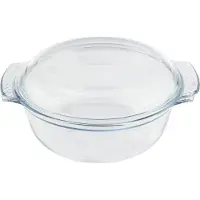 Pyrex Ronde Ovenschaal Met Deksel 4,9L Transparant transparant Glas