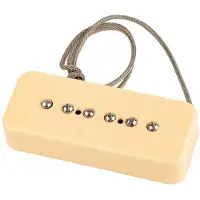 Lollar P-90 Soapbar Bridge Single coil pickup, Crème