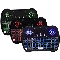 Zazitec 4-in-1 Mini Draadloos Toetsenbord – Air Mouse – Touchpad – Audio Chat | Voor Smart TV, Android TV Box & PC - Zwart
