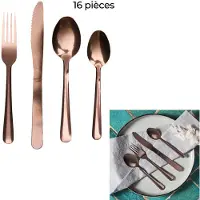 CMP Bestekset - 16 delig - koper kleur - metaal - 4 personen