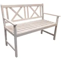 Buitengewoon Boet Bolton Tuinbank Wit 115 cm