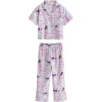 Next Nachtkledij 'Hello Kitty' lavendel / rosé / zwart / wit
