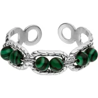 Purelei Ring 'Harmony' groen / zilver