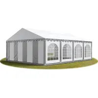 Sonstiges Partytent 6x8 m, PVC 750, met Grondframe, grijs wit