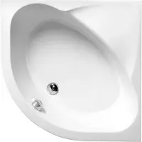 Polysan Selma kwartronde hoge douchebak 90x90x30cm wit