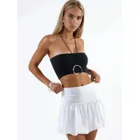 Busem Hoge Taille Mini Schaatjesrok