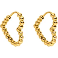 Purelei Oorbellen 'Bubble Heart' goud