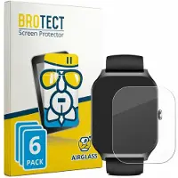 BROTECT Screenprotector 6 Stuks voor Kriutefy Smartwatch 1.83" Beschermglas transparant