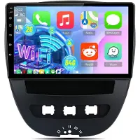 Hexinex - Autoradio - Geschikt voor Peugeot 107 Citroen C1 Toyota Aygo 2005-2014 - 2+64G Carplay FM GPS USB