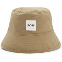 BOSS Omkeerbare vissershoed voor kinderen met logodetails