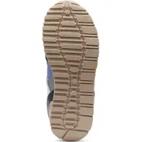 BOSS Kindersneakers van leer en canvas
