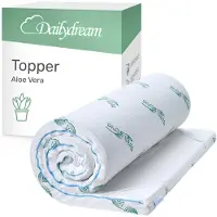 Nivion | Aloe vera topper S - bis 60kg - 3,5cm Höhe / 90x200cm | Traagschuim | Topmatras - Topper Matras - Topdekmatras