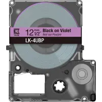 Epson LK-4UBP tape zwart op paars 12 mm (origineel)