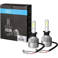 Win2Win Tech LED-set LSC-serie, H1 LED-lampen, 10000 LM, ombouwset voor auto-halogeenkoplampen, grootlicht of dimlicht, 12V, 6500K, helder, koud wit licht, 2-delige set, 2 LED-lampen, 10000K