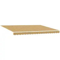 vidaXL Uitschuifbare luifel Meerkleurig 450 × 350 cm Polyester