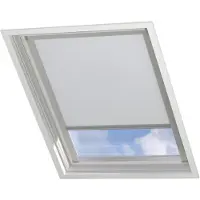 Coulisse Dakraam Rolgordijn Verduisterend - Trend - Wit - voor VELUX: UK10
