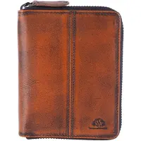 Green Burry Portemonnee 'Destressed' cognac