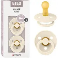 BIBS Colour Fopspeen - 6-18 mnd - 2-pack - Rond- Ivory