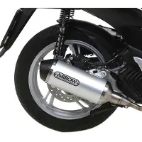 Arrow Urban Aluminium Dark With Dark End Cap Honda Sh 125i/150i ´20-22 Gehomologeerde Uitlaatdemper