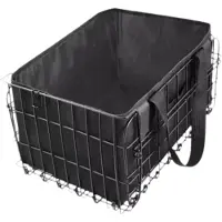 VHV - Fietsmand Achterop - Opvouwbare Metalen Fietsmand met Snelsluiting - Grote Capaciteit - Voor Boodschappen en Huisdieren