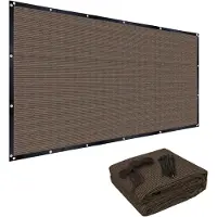 VHV - Schaduwdoek 3x3m - Bruin UV-Beschermend Zonnescherm voor Buiten - Duurzaam Schaduwnet voor Tuin, Picknick en Zwembad
