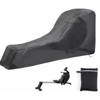 VHV - Hoes voor Roeimachine - Oxford Stofhoes 241 x 61 x 102 cm - Waterdicht, Zonwerend en Winddicht - Zwart