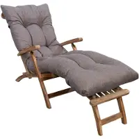 Bananair - Ligbedkussen - Tuinkussen - Zonnebed Kussen voor Tuin - Beige - 185 x 60 x 15 cm