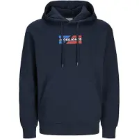 Jack & Jones Sweatshirt 'JJECorp' navy / rood / wit