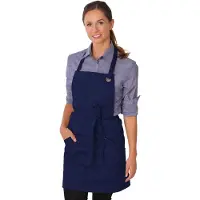 Dennys Unisex Volwassen Le Chef Volledig Schort (Marineblauw)